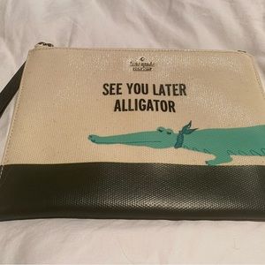 Kate Spade see you later alligator, after a while, crocodile bag